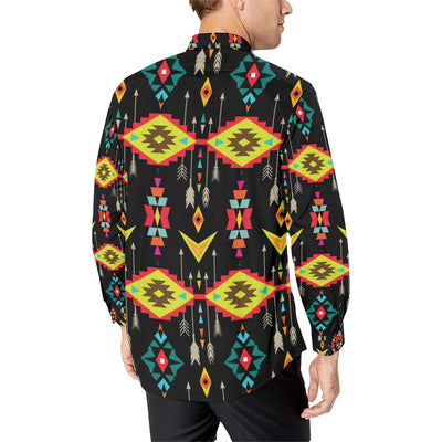 Native Pattern Print Design A05 Men's Long Sleeve Shirt