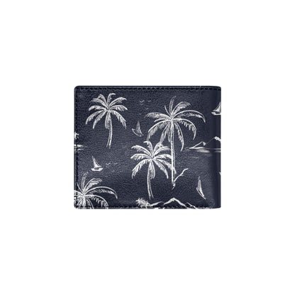Pacific island Pattern Print Design A02 Men's ID Card Wallet