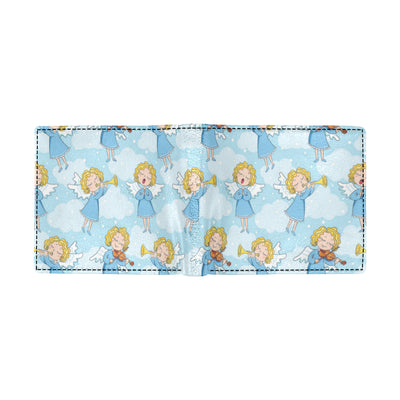 Angel Musician Pattern Print Design 09 Men's ID Card Wallet