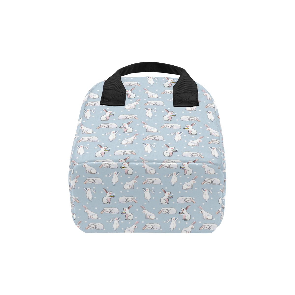 Rabbit Pattern Print Design RB06 Insulated Lunch Bag