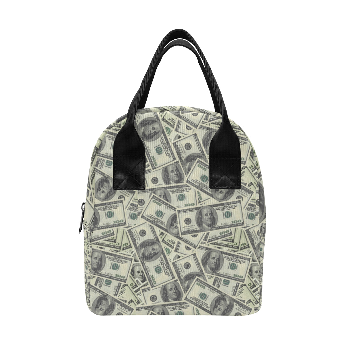 Dollar Pattern Print Design DO02 Insulated Lunch Bag
