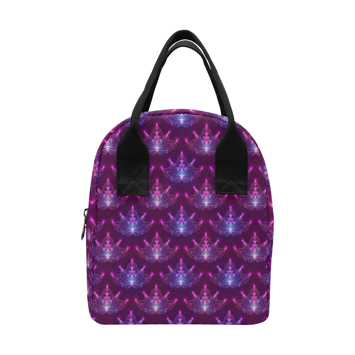 lotus Pattern Print Design LO01 Insulated Lunch Bag