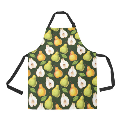 Pear Pattern Print Design PE06 Apron with Pocket