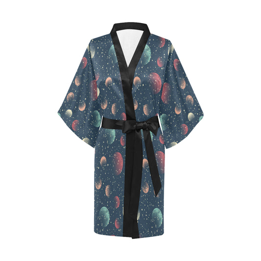 Cosmic Pattern Print Design 04 Women's Short Kimono