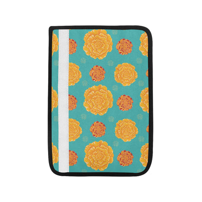 Marigold Pattern Print Design 02 Car Seat Belt Cover
