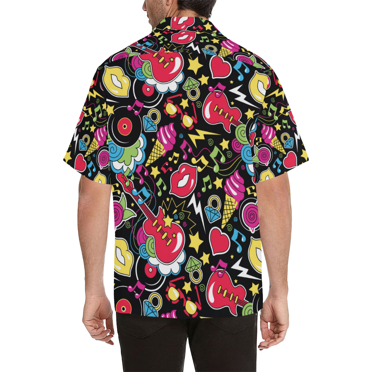 Pop Art Pattern Print Design A04 Men's Hawaiian Shirt