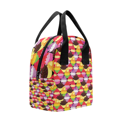 Cupcake Pattern Print Design CP02 Insulated Lunch Bag