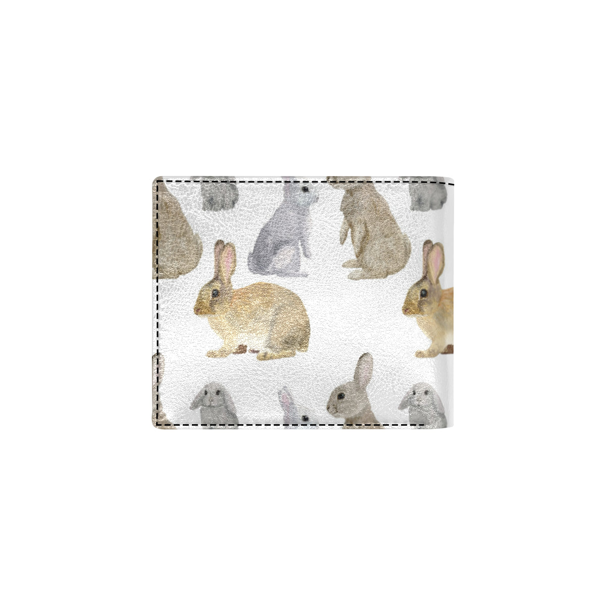 Rabbit Pattern Print Design 02 Men's ID Card Wallet