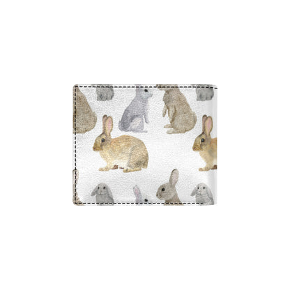 Rabbit Pattern Print Design 02 Men's ID Card Wallet