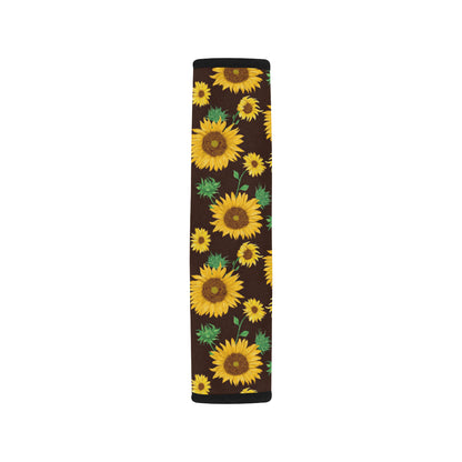 Sunflower Pattern Print Design SF01 Car Seat Belt Cover