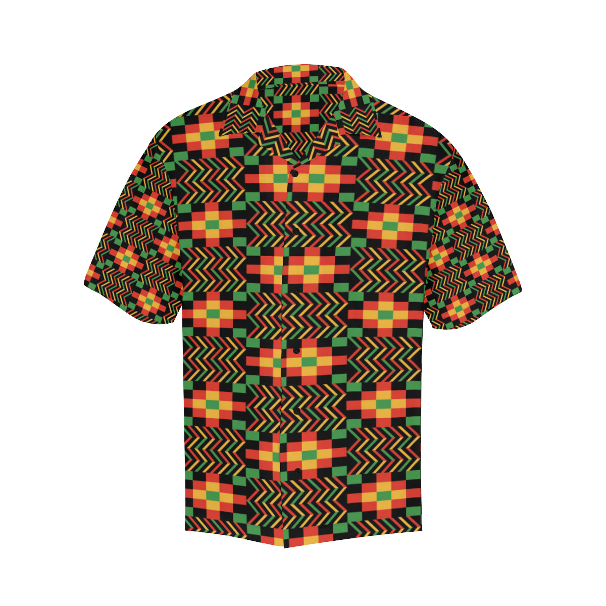 Kente Pattern Print Design 01 Men's Hawaiian Shirt