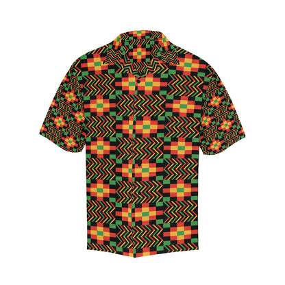 Kente Pattern Print Design 01 Men's Hawaiian Shirt