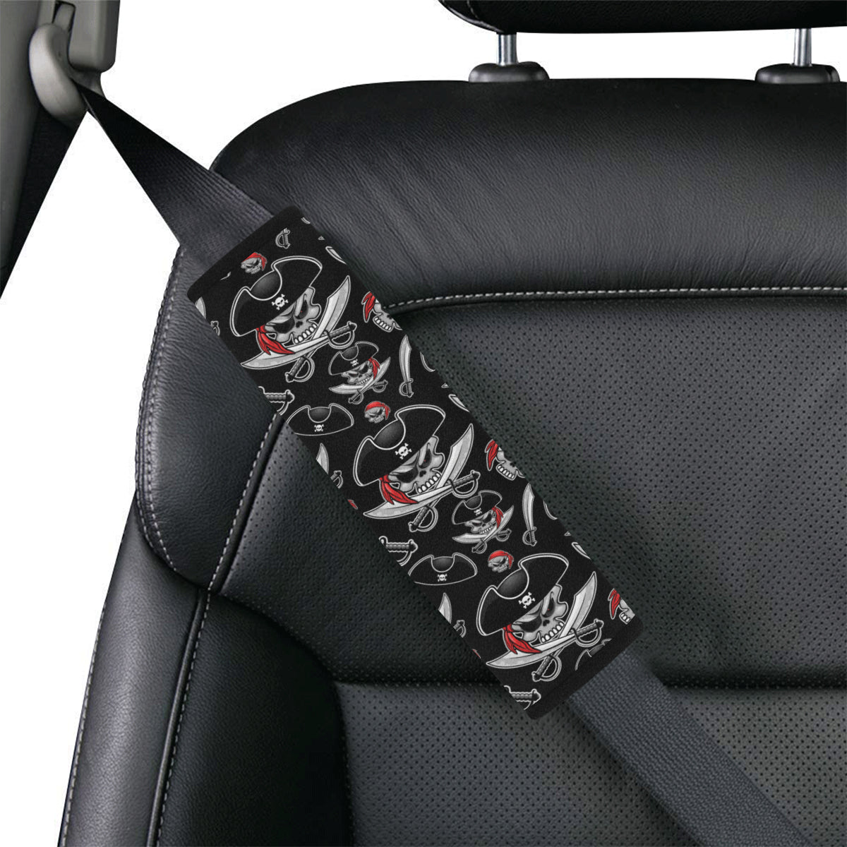 Pirate Pattern Print Design A05 Car Seat Belt Cover