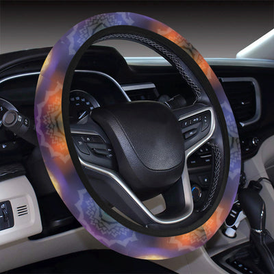 Chakra Eye Print Pattern Steering Wheel Cover with Elastic Edge