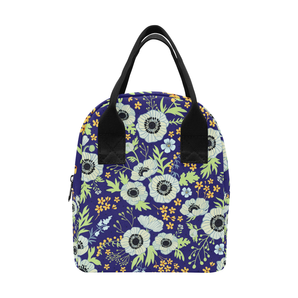 Anemone Pattern Print Design AM06 Insulated Lunch Bag
