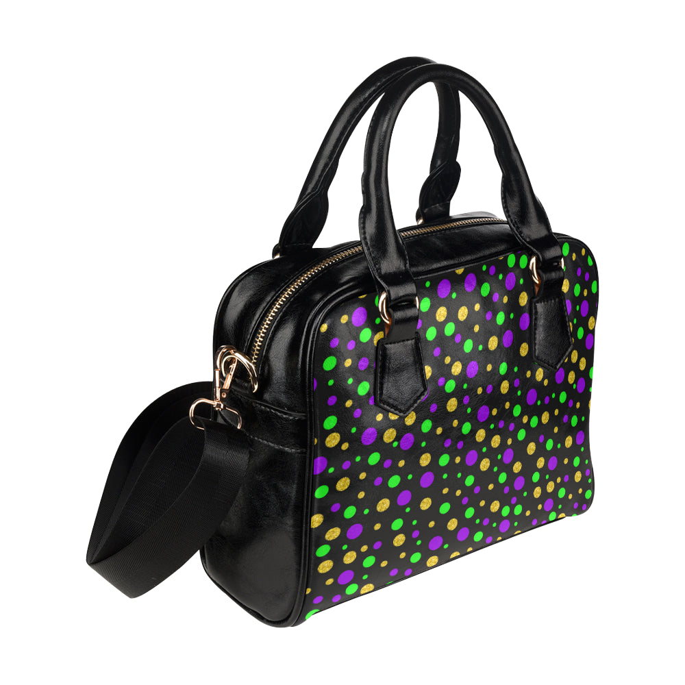 Mardi Gras Pattern Print Design 07 Shoulder Handbag
