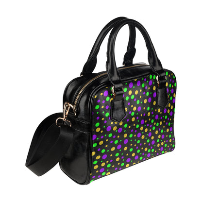 Mardi Gras Pattern Print Design 07 Shoulder Handbag