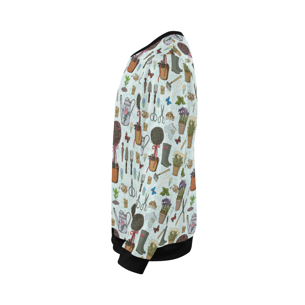 Gardening Pattern Print Design G01 Men Long Sleeve Sweatshirt