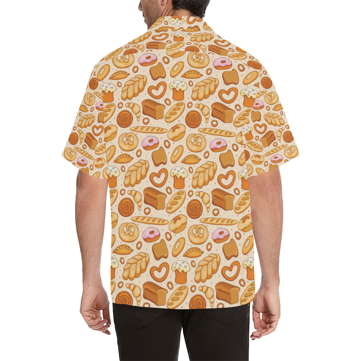 Bread Pattern Print Design 01 Men's Hawaiian Shirt