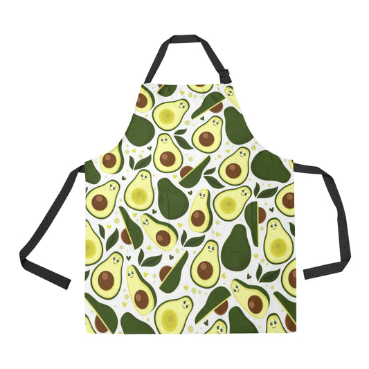 Avocado Pattern Print Design AC06 Apron with Pocket