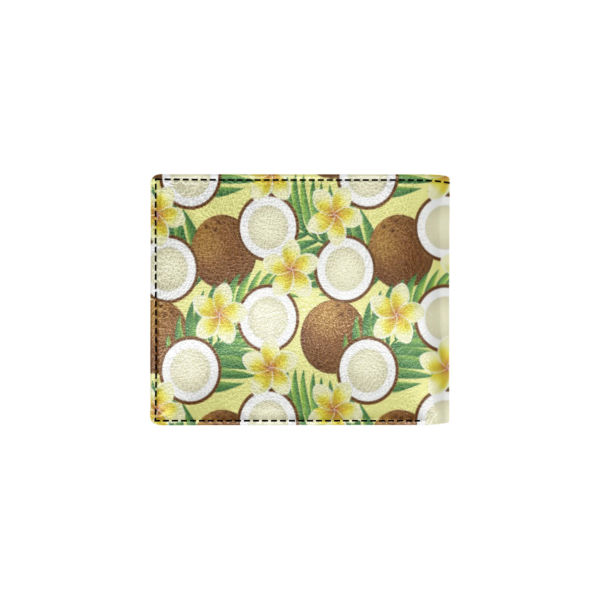 Coconut Pattern Print Design CN02 Men's ID Card Wallet