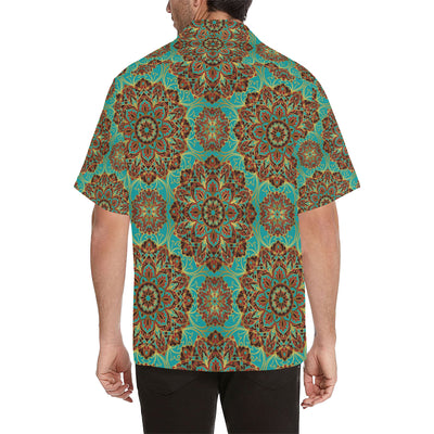 Medallion Pattern Print Design 02 Men's Hawaiian Shirt