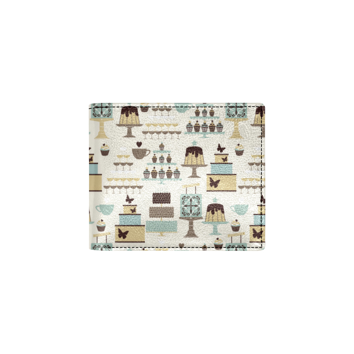Cake Pattern Print Design 02 Men's ID Card Wallet