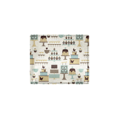 Cake Pattern Print Design 02 Men's ID Card Wallet