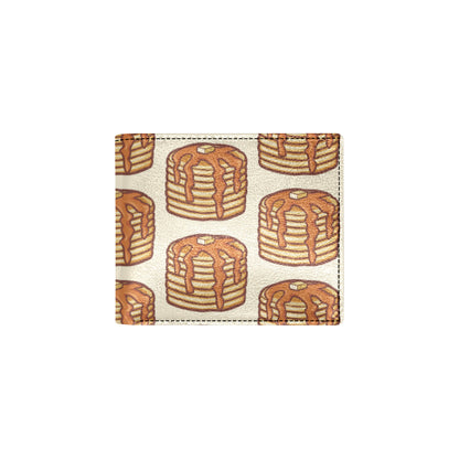 Pancake Pattern Print Design A02 Men's ID Card Wallet