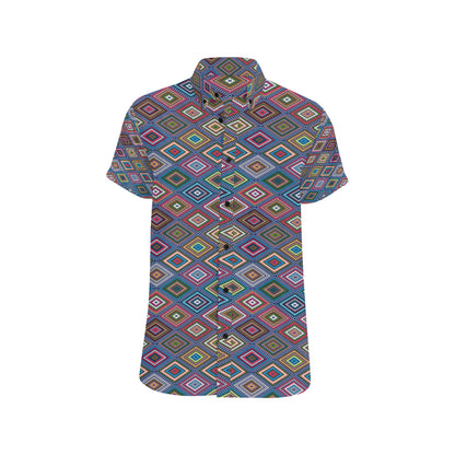 Southwestern Design Men's Short Sleeve Button Up Shirt