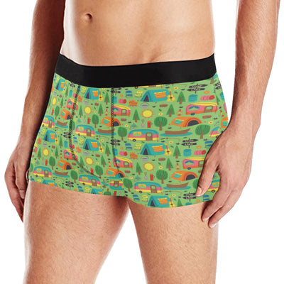 Camping Camper Pattern Print Design 04 Men's Boxer Briefs