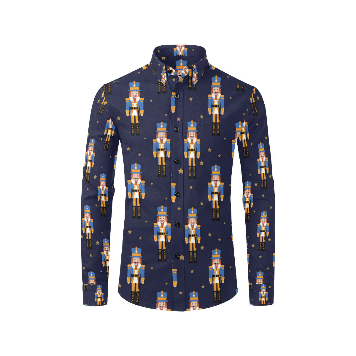 Nutcracker Pattern Print Design A04 Men's Long Sleeve Shirt