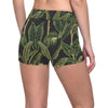 Banana Leaf Pattern Print Design BL04 Yoga Shorts