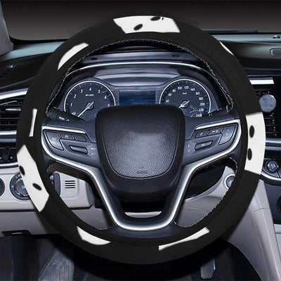 Acting Mask Pattern Print Design 03 Steering Wheel Cover with Elastic Edge