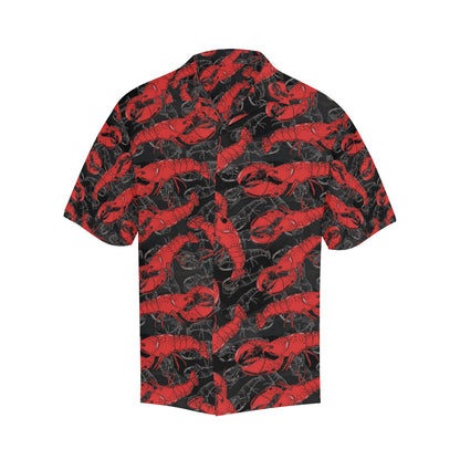 Lobster Pattern Print Design 04 Men's Hawaiian Shirt