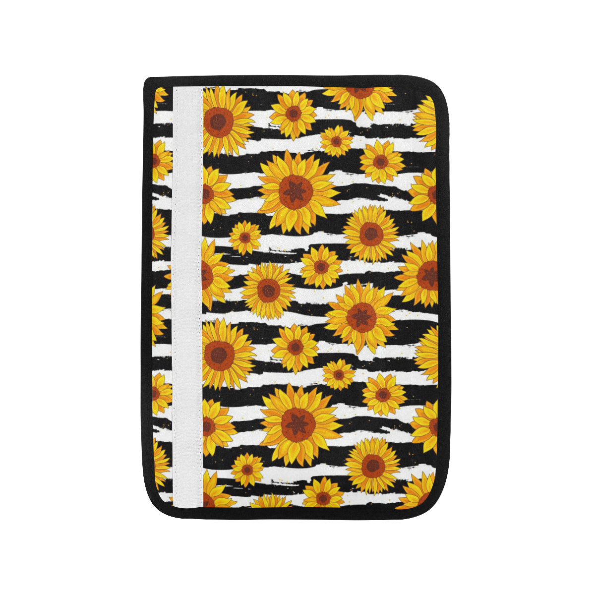 Sunflower Pattern Print Design SF010 Car Seat Belt Cover