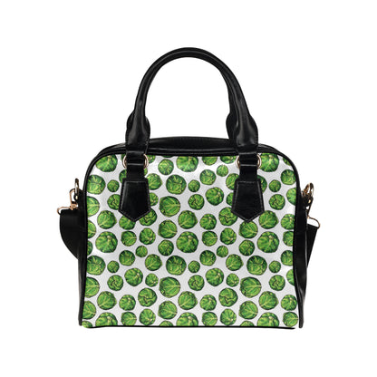 Brussels Sprouts Pattern Print Design 02 Shoulder Handbag