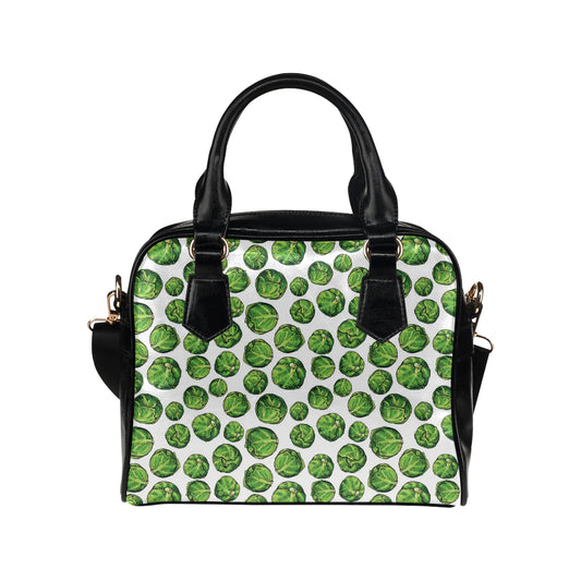 Brussels Sprouts Pattern Print Design 02 Shoulder Handbag