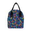 Palm Tree Pattern Print Design PT013 Insulated Lunch Bag