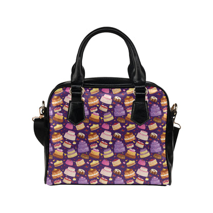 Cake Pattern Print Design 05 Shoulder Handbag