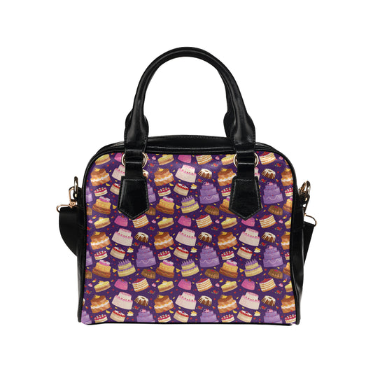 Cake Pattern Print Design 05 Shoulder Handbag