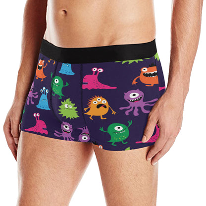 Monster Cartoon Pattern Print Design 02 Men's Boxer Briefs