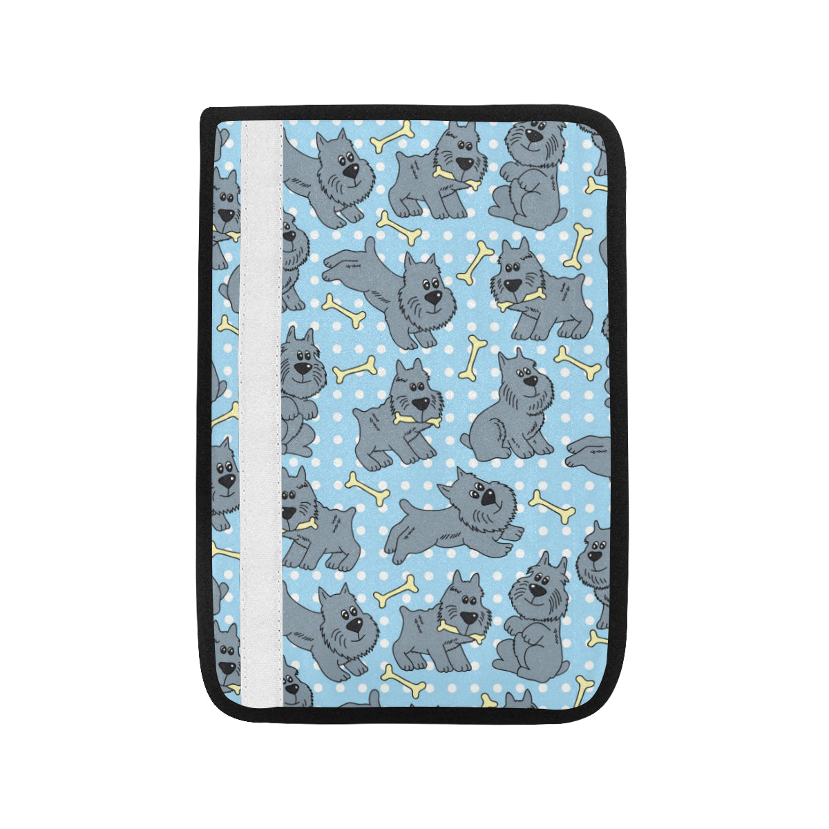 Schnauzers Pattern Print Design A02 Car Seat Belt Cover
