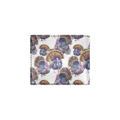 Turkey Pattern Print Design 01 Men's ID Card Wallet