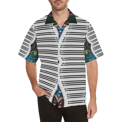 Piano Pattern Print Design 01 Men's Hawaiian Shirt