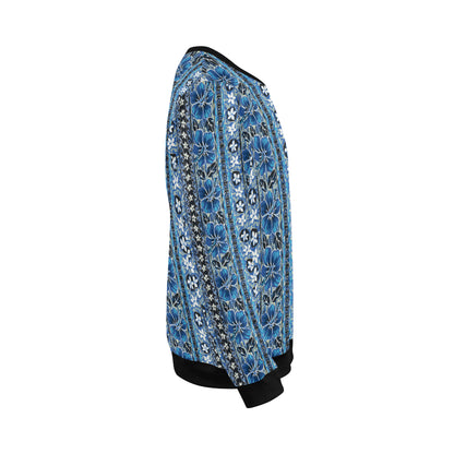 Hawaiian Themed Pattern Print Design H012 Men Long Sleeve Sweatshirt