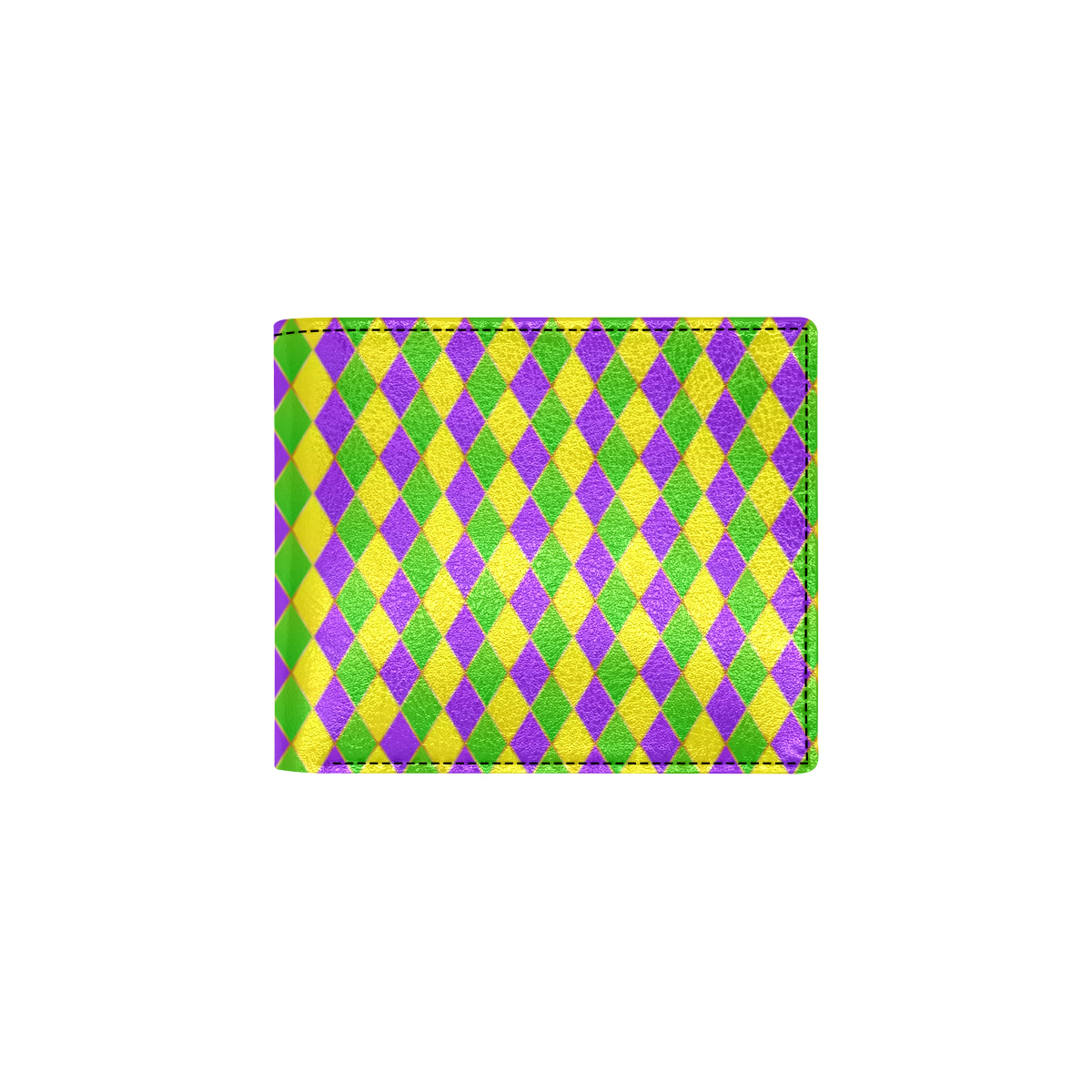 Mardi Gras Pattern Print Design 01 Men's ID Card Wallet
