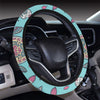 Sea Turtle Art Pattern Steering Wheel Cover with Elastic Edge