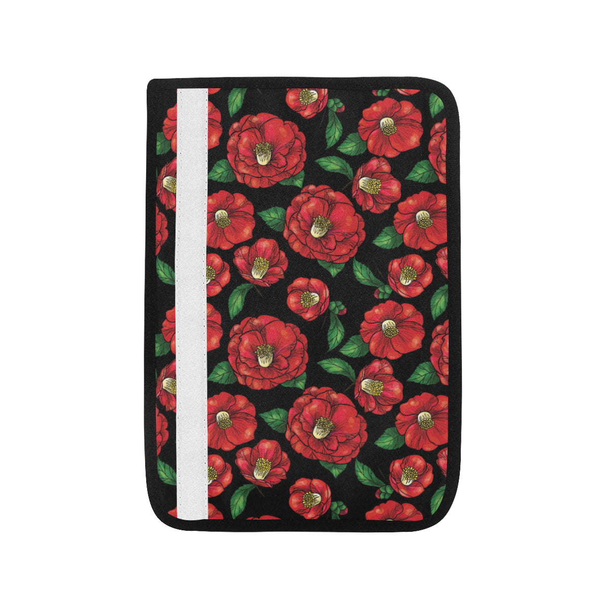 Camellia Pattern Print Design CM07 Car Seat Belt Cover