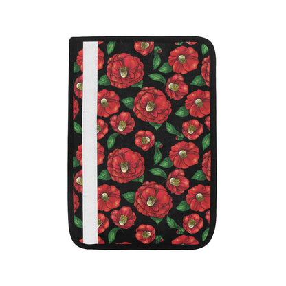 Camellia Pattern Print Design CM07 Car Seat Belt Cover
